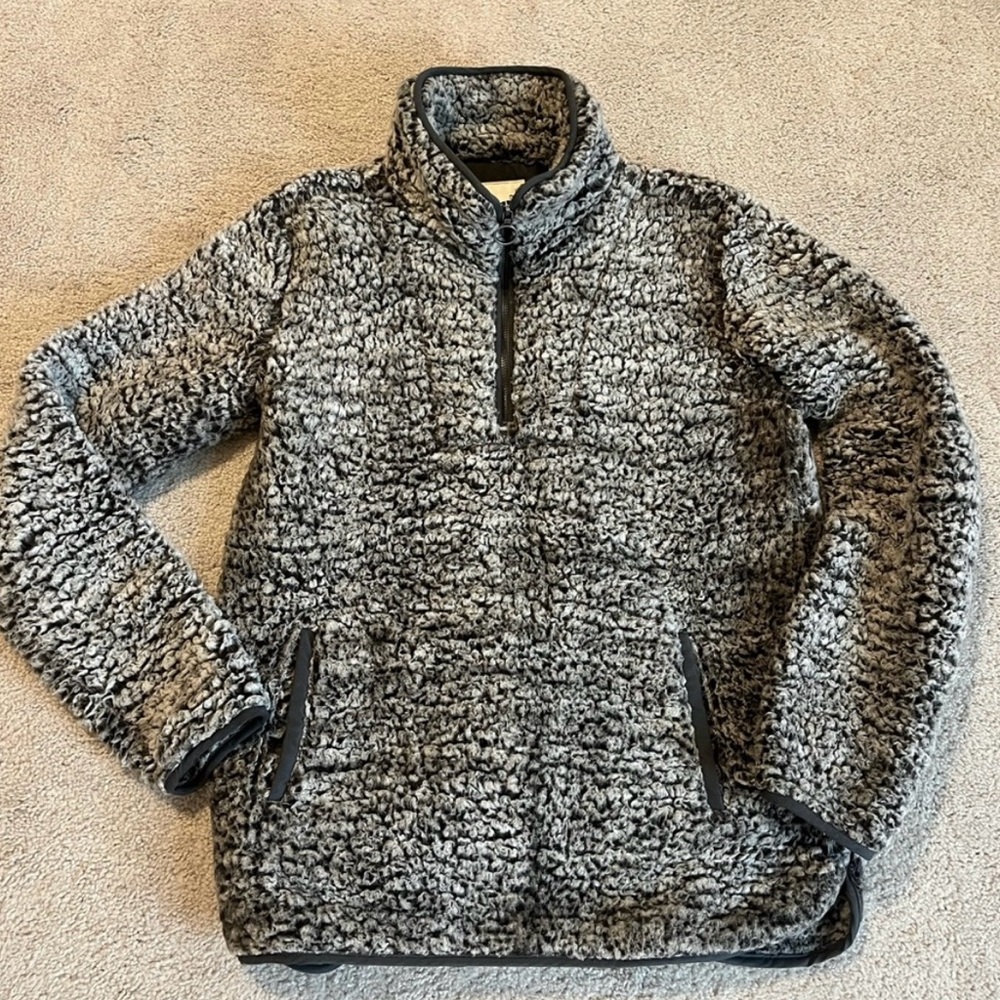 Gray Half Zip Pullover - image 1